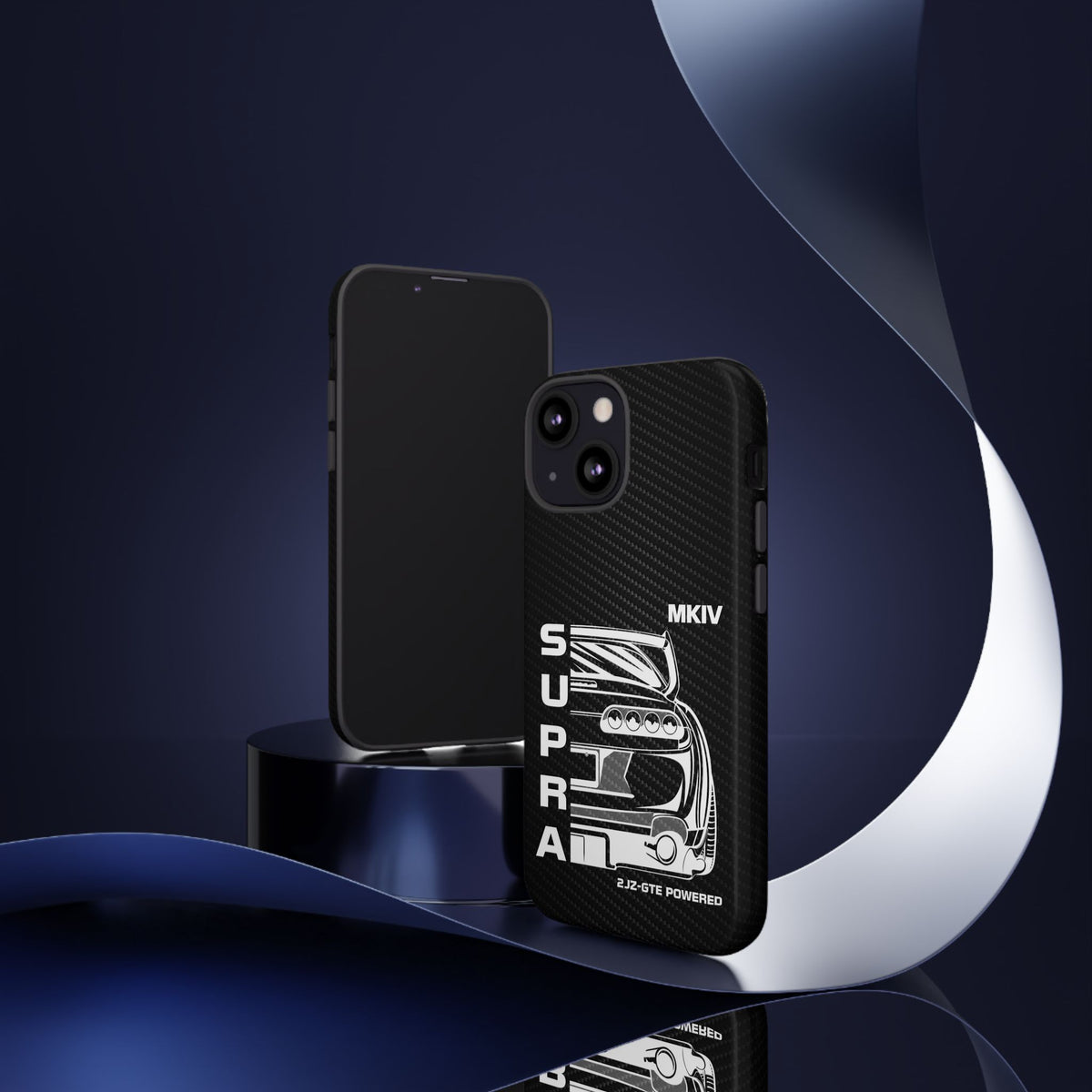 JDM Back View Tough Phone Case - iPhone 13 Mini, glossy, lifestyle photo