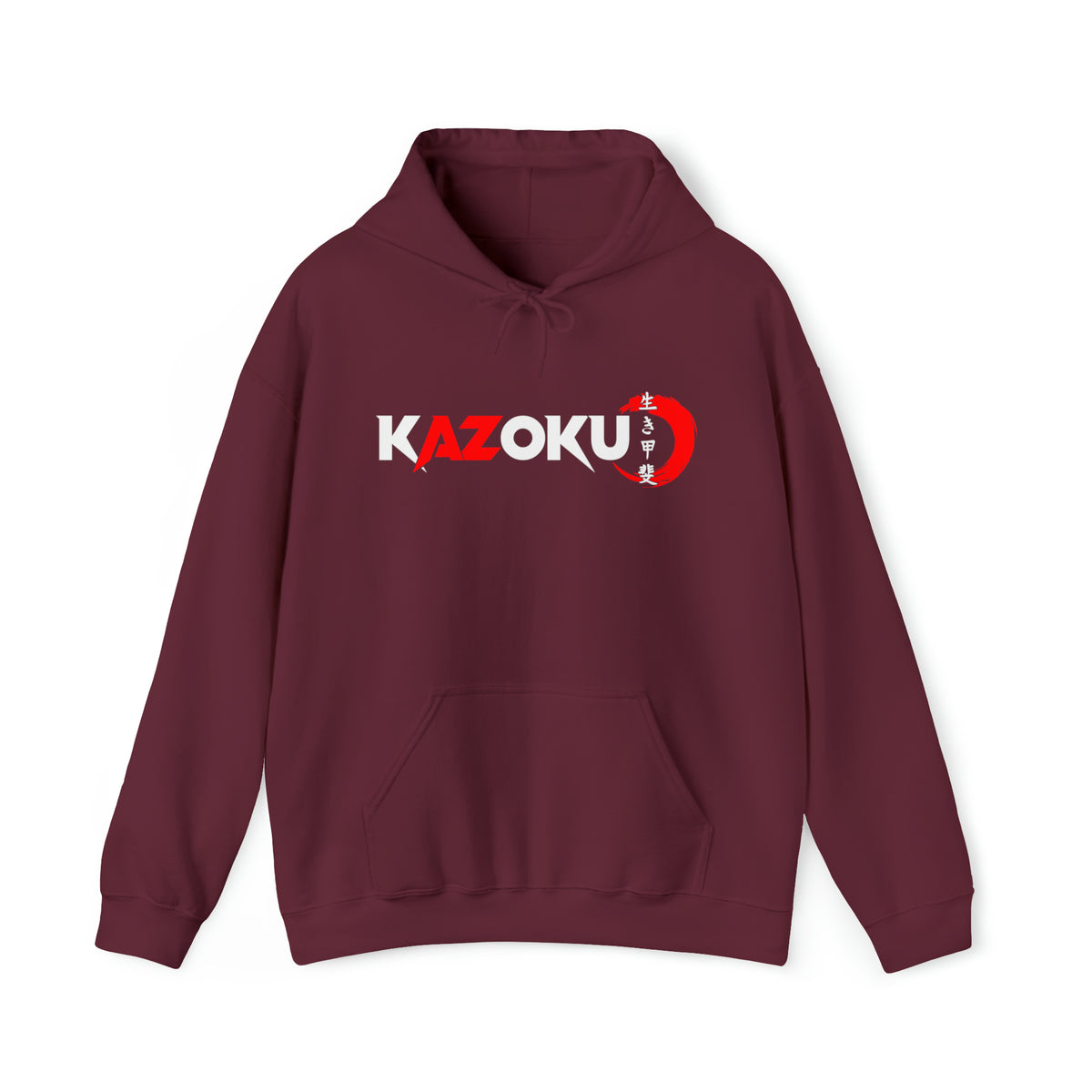 KAZOKU Hoodie Red - Design 1