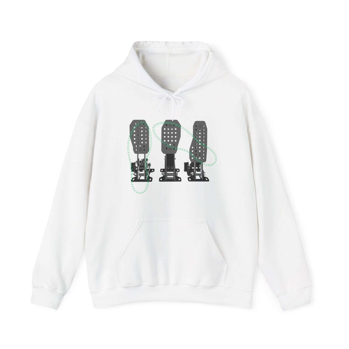 Racing Pedals hoodie - sim racing car enthusiast gift