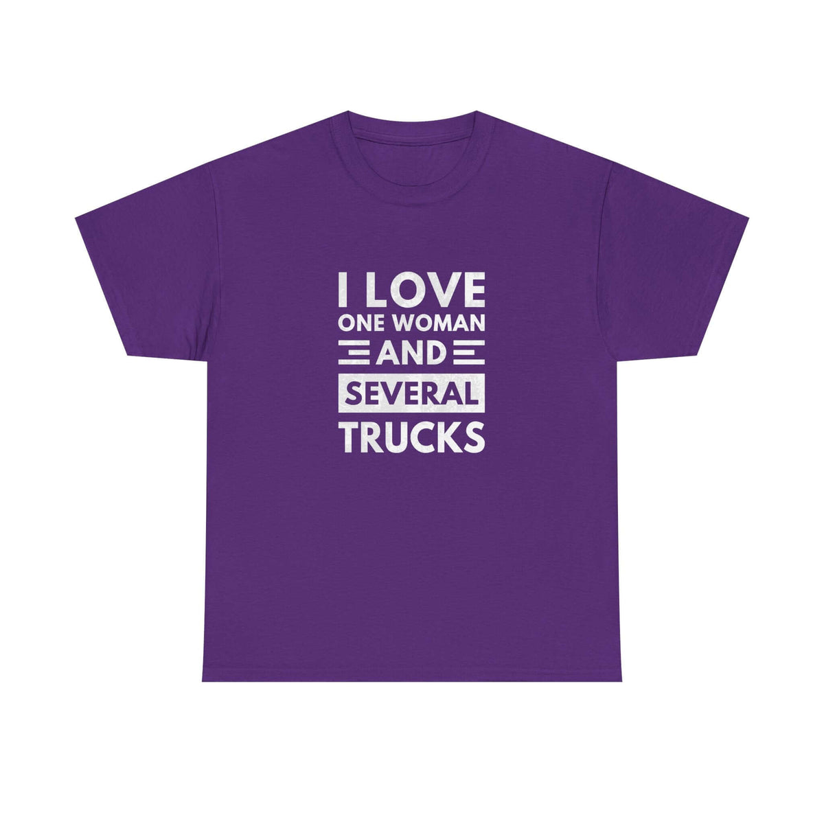 I Love One Woman and Several Trucks T-Shirt shirt - great gift for car fans