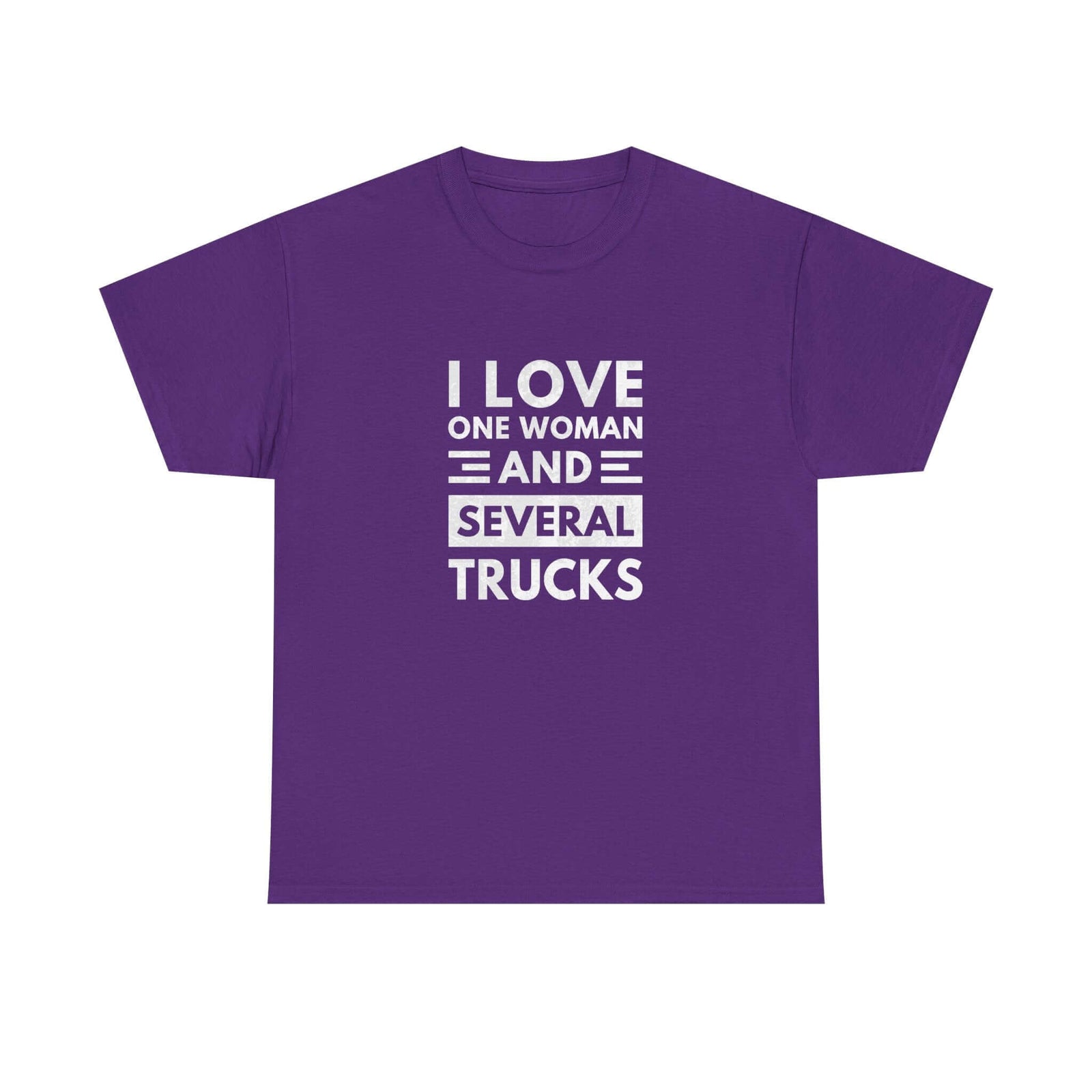 I Love One Woman and Several Trucks T-Shirt shirt - great gift for car fans