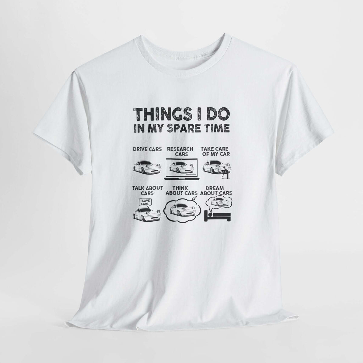 Things I Do in My Spare Time car t-shirt - car guy gift tee