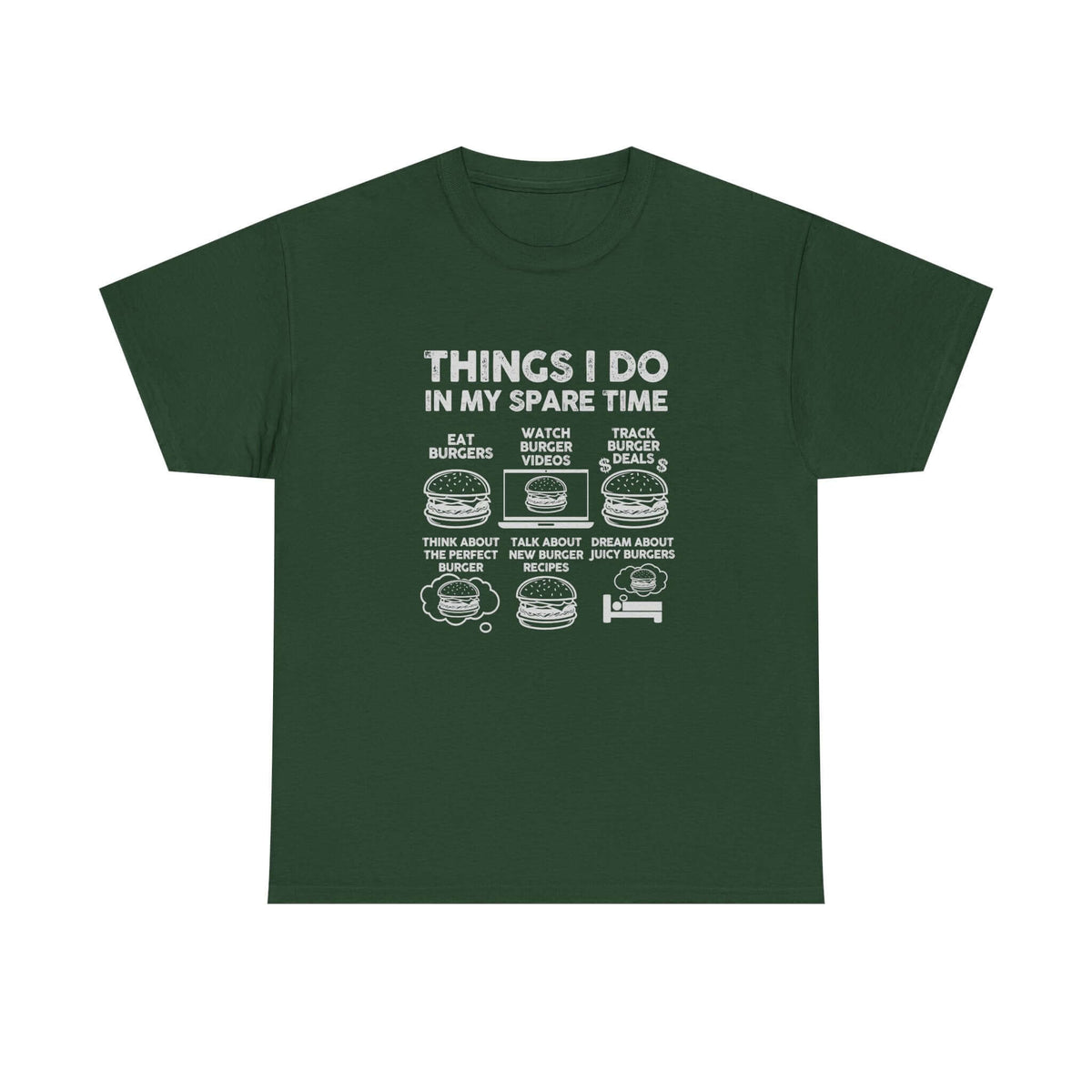 Things I Do in My Spare Time Burger T-Shirt shirt color variant - car guy gift
