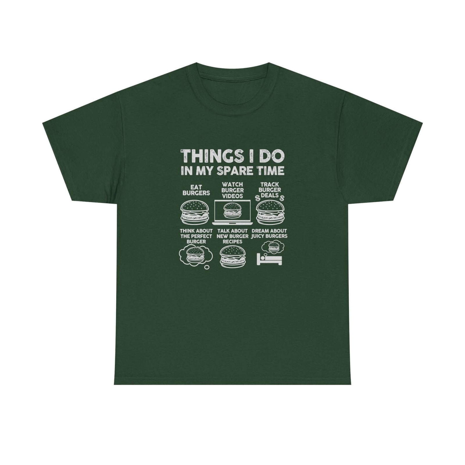 Things I Do in My Spare Time Burger T-Shirt shirt color variant - car guy gift