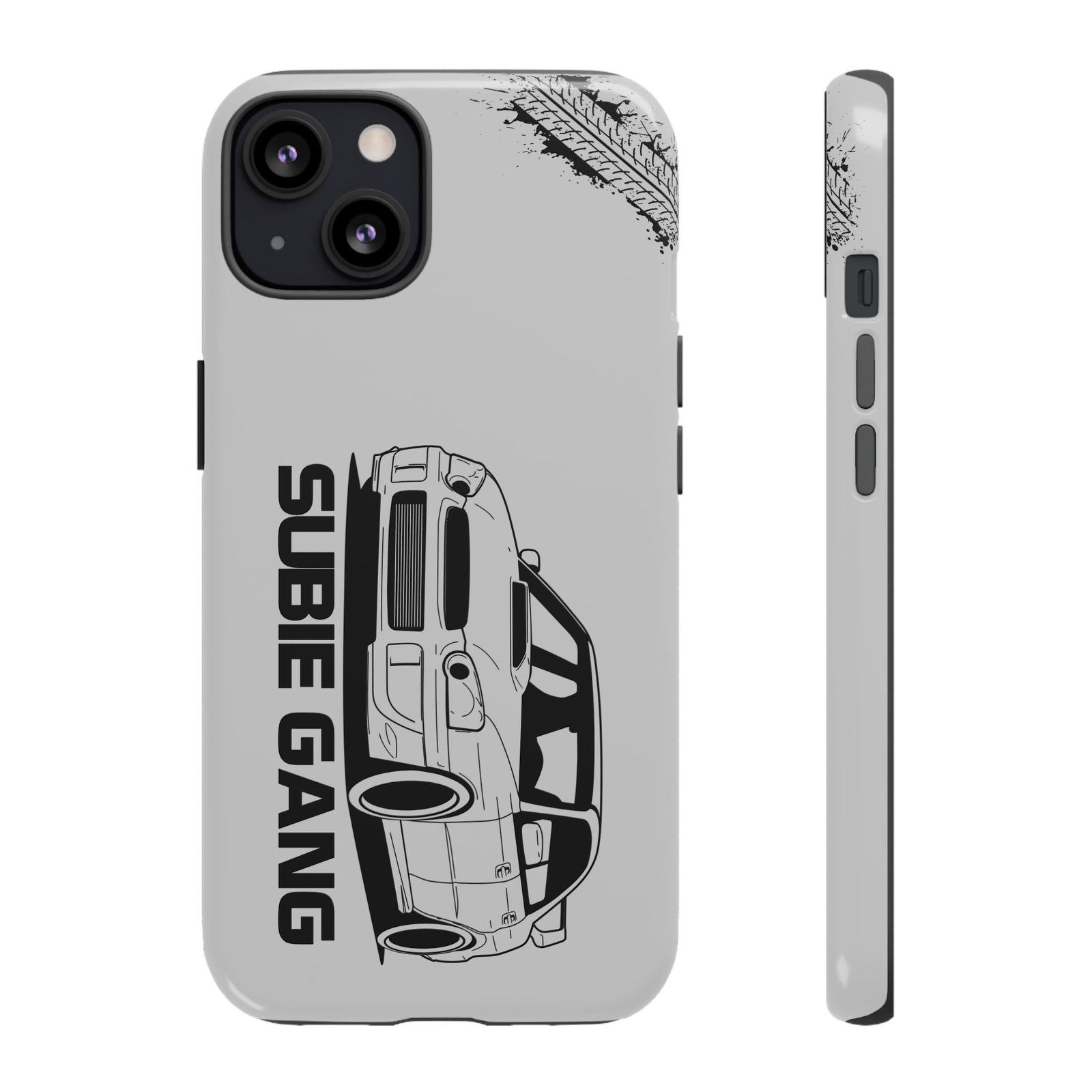 JDM Gang Tough Phone Case - iPhone 13, glossy, front and side view