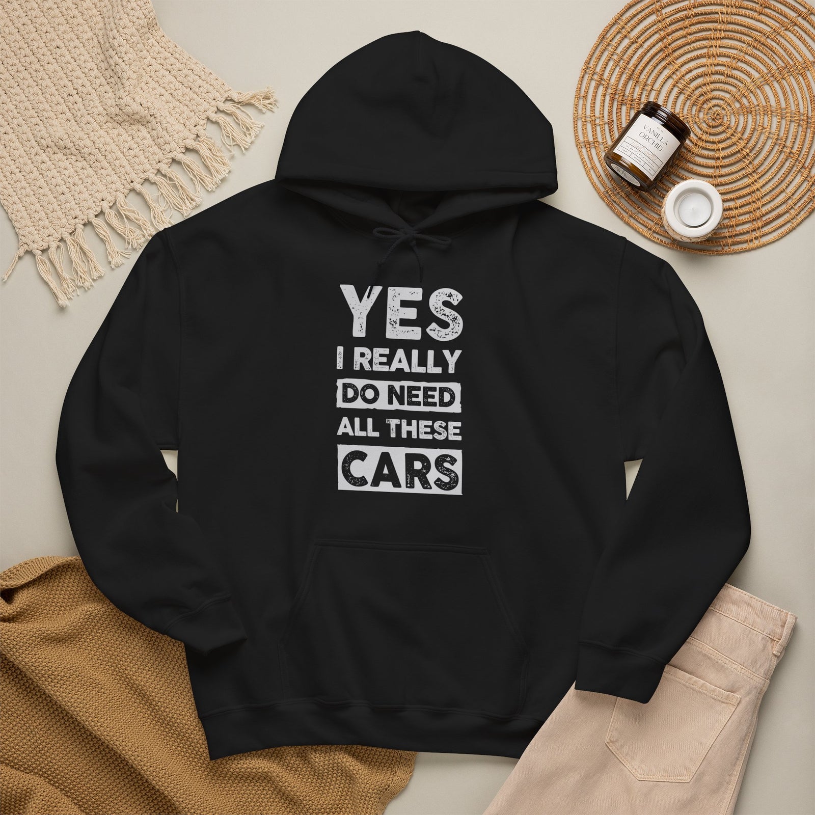 Yes I Really Do Need All These Cars Hoodie - funny car guy gift pullover