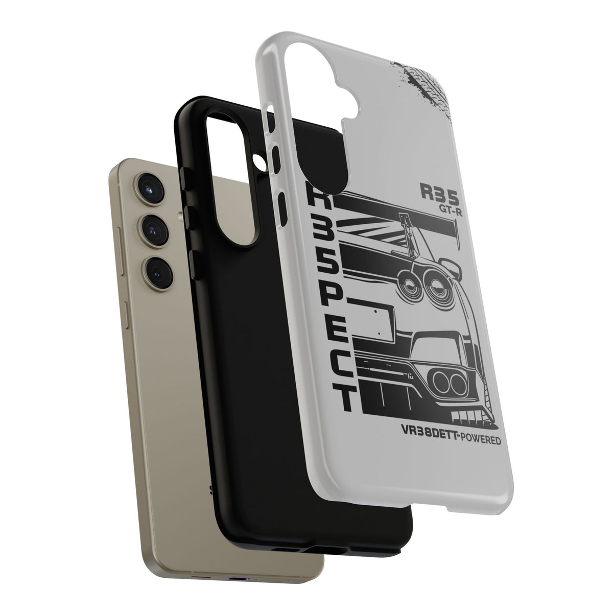 JDM Front View Tough Phone Case - iPhone 14 Pro, glossy, dual-layer protection