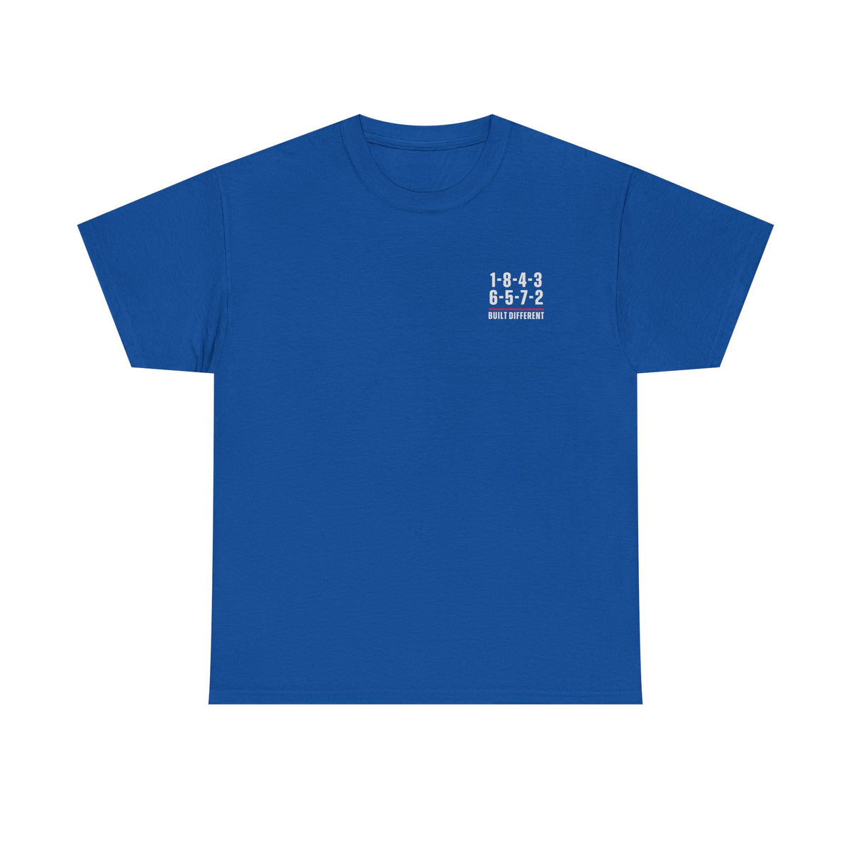 Built Different V8 Firing Order T-Shirt design detail