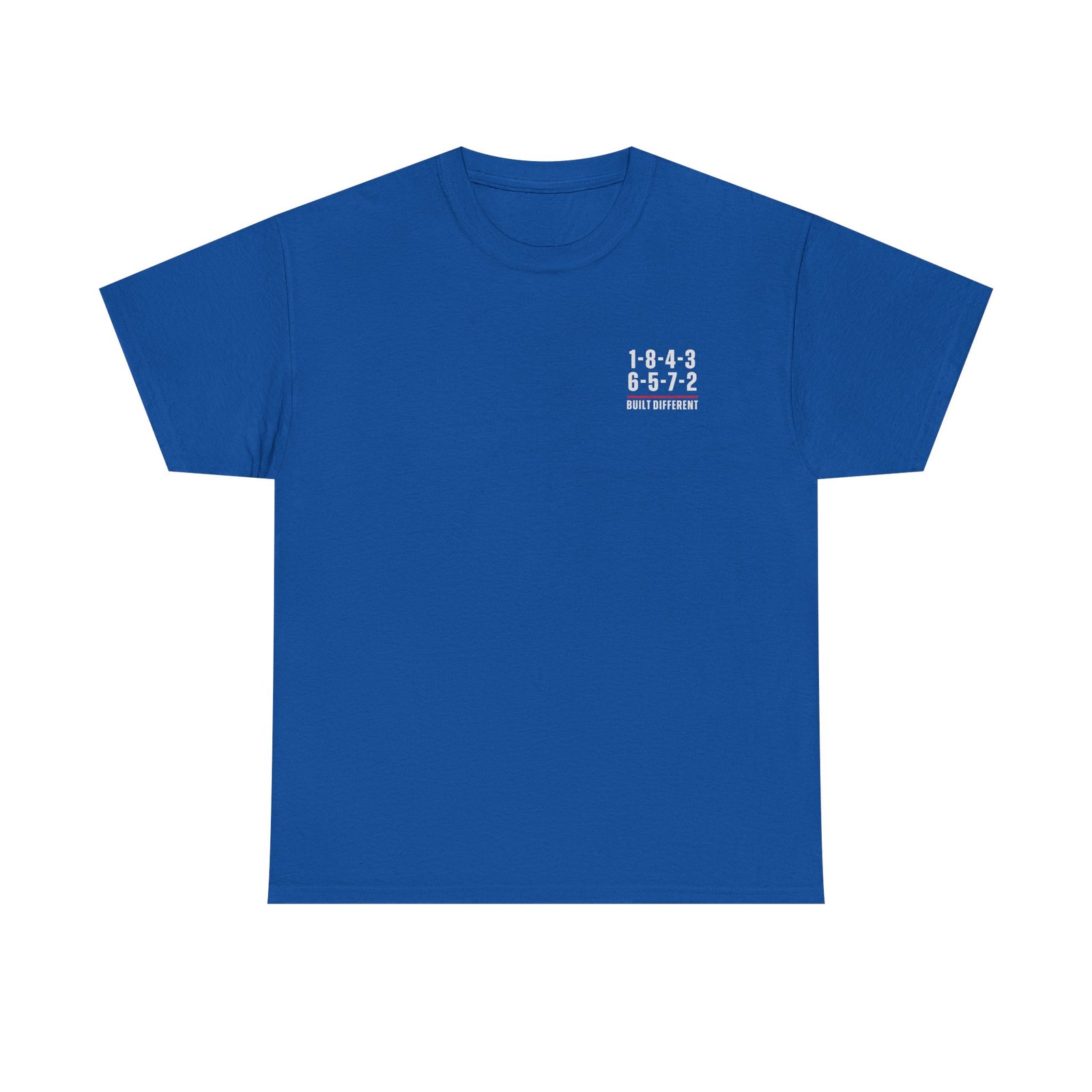 Built Different V8 Firing Order T-Shirt design detail