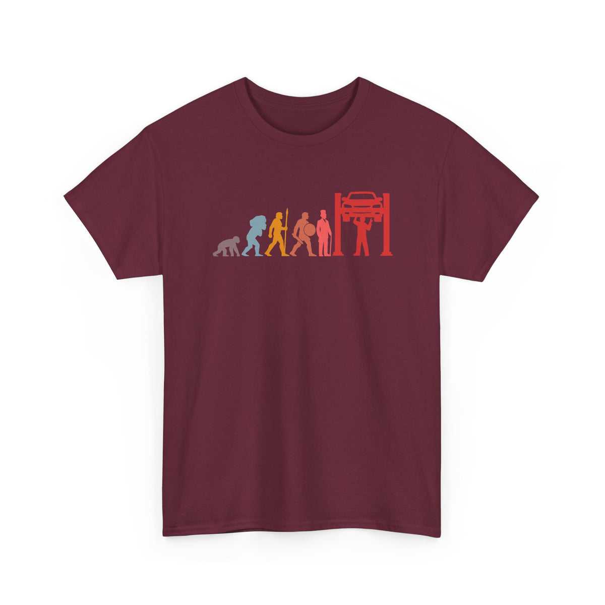 Evolution of a Mechanic Funny T-Shirt - Mechanic Gift - car enthusiast t-shirt gift