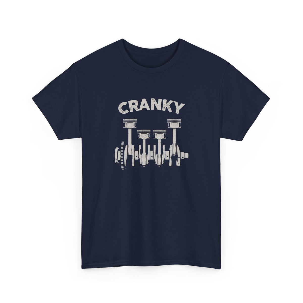 Cranky Mechanic T-Shirt | Funny Crankshaft Car Guy Tee