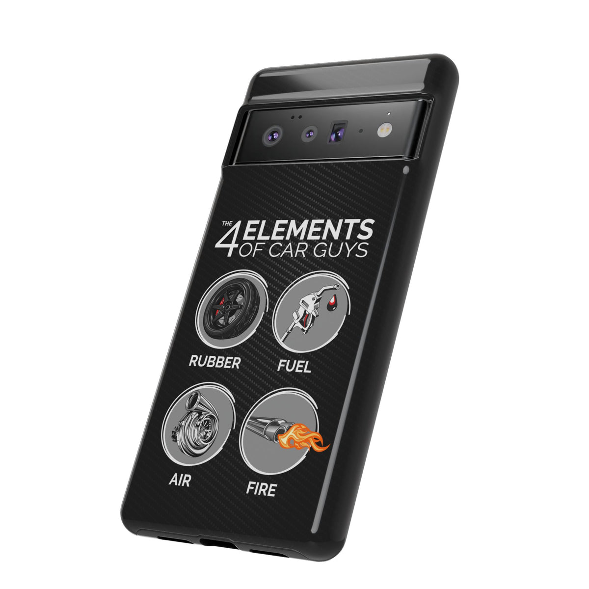 The 4 Elements of Car Guys Tough Phone Case | Funny Car Lover Gift