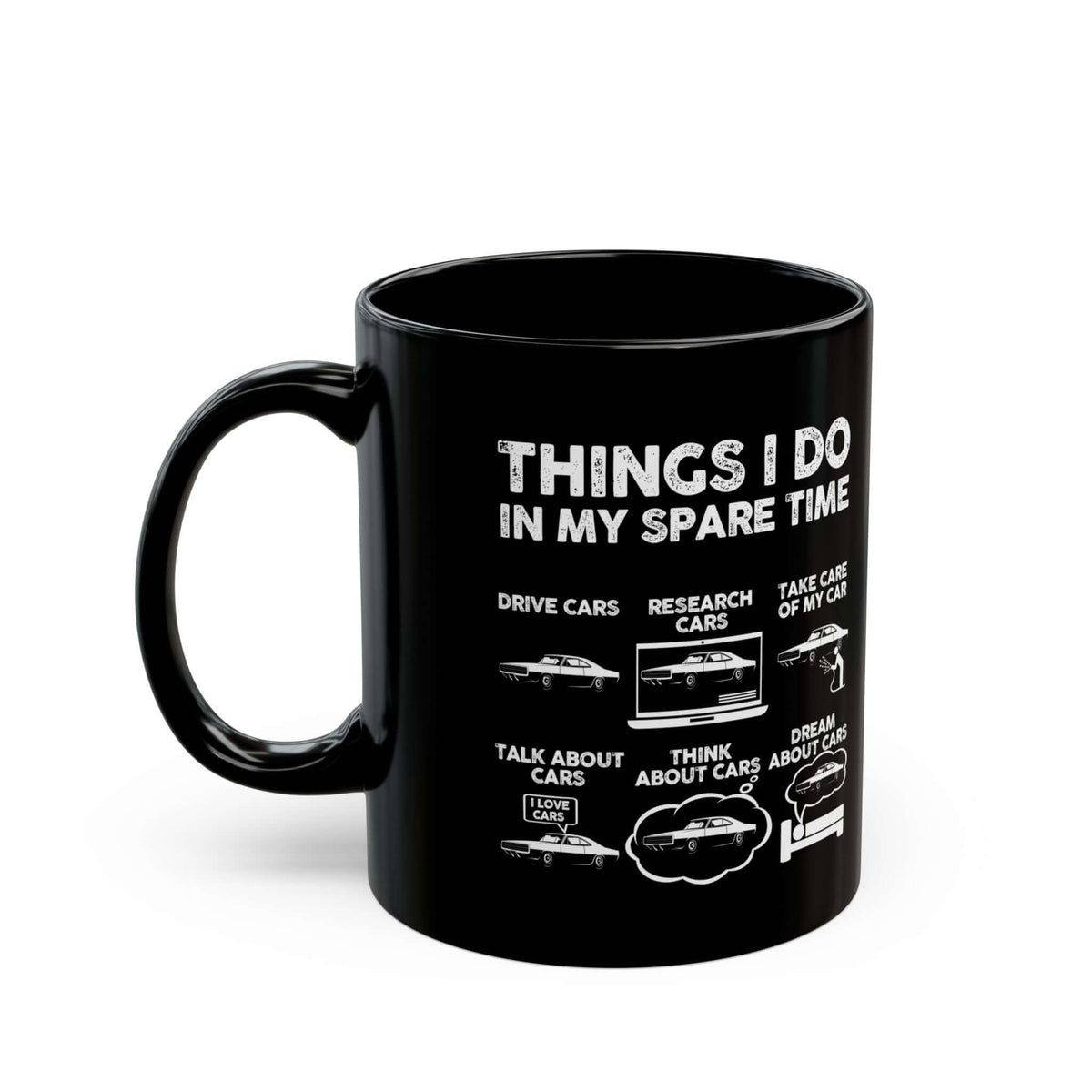 Things I Do in My Spare Time Muscle Car Mug coffee mug - car lover gift