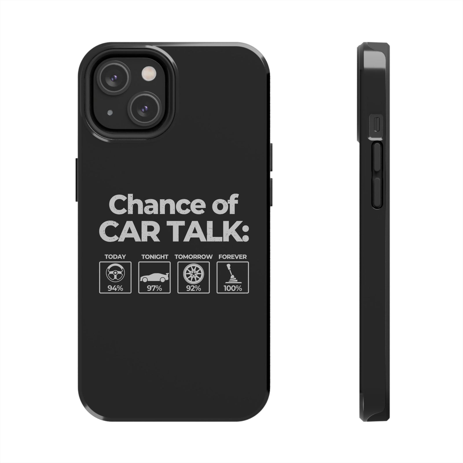100% Chance of Car Talk Phone Case t-shirt lifestyle - car guy present