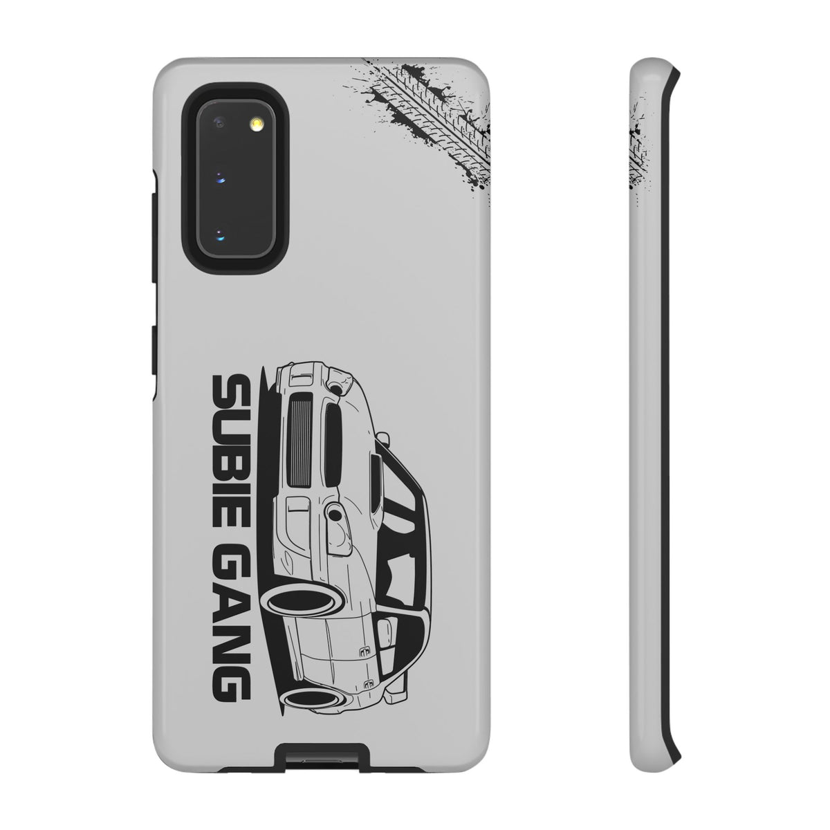 JDM Gang Tough Phone Case - Samsung Galaxy S20, glossy, front and side view