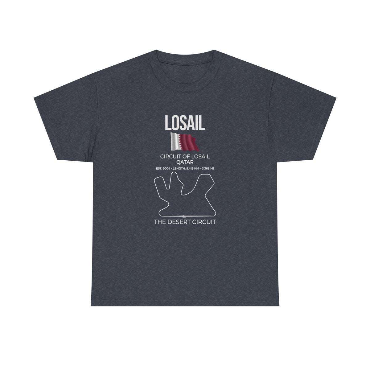 Losail Race Track T-Shirt shirt back view - car enthusiast tee