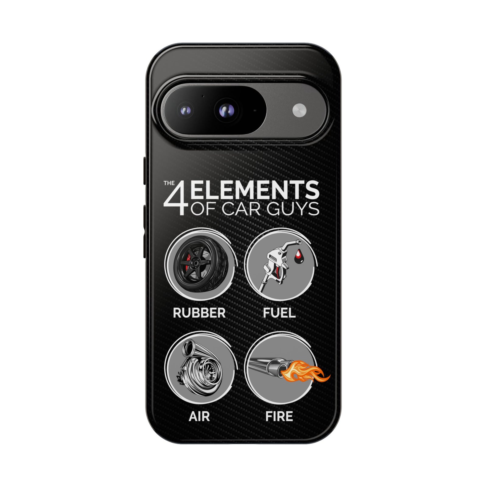 The 4 Elements of Car Guys Tough Phone Case | Funny Car Lover Gift