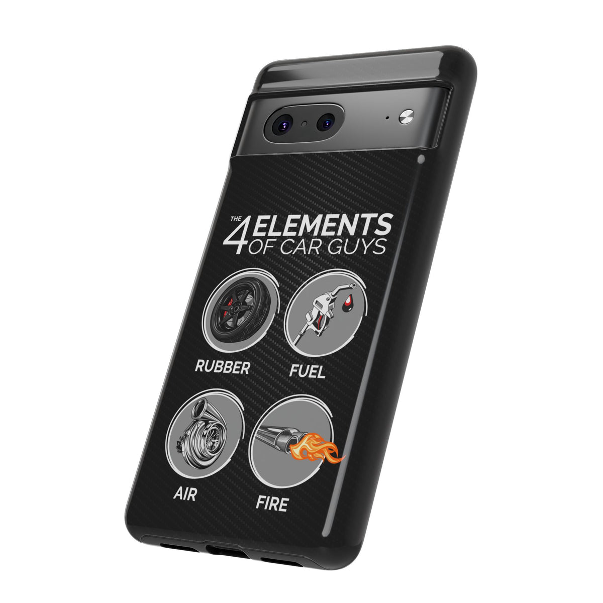 The 4 Elements of Car Guys Tough Phone Case | Funny Car Lover Gift