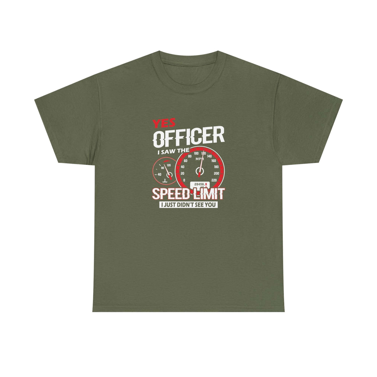 Yes Officer I Saw the Speed Limit t-shirt - funny car guy gift