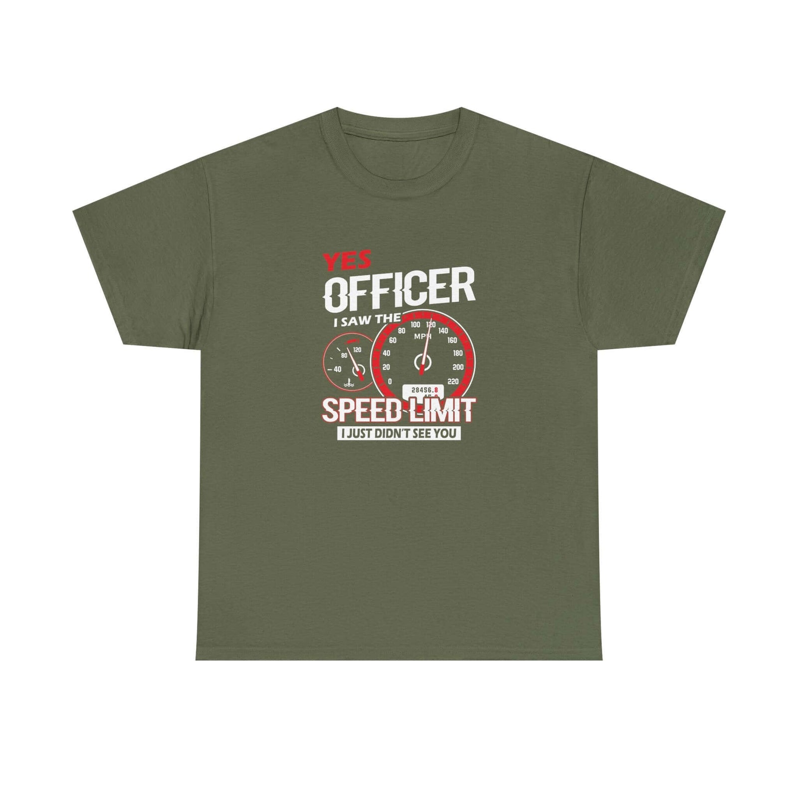 Yes Officer I Saw the Speed Limit t-shirt - funny car guy gift