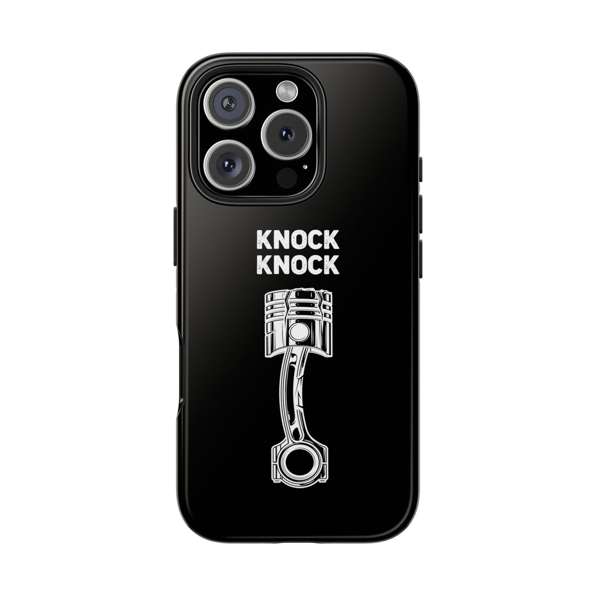 Knock Knock Broken Piston Phone Case | Funny Mechanic Car Guy Gift