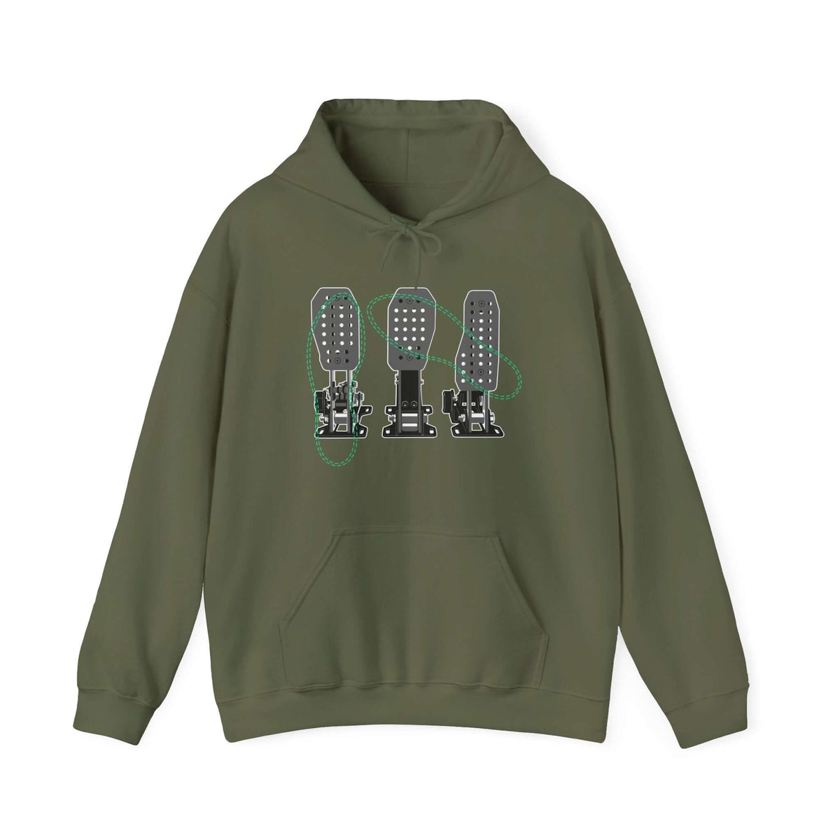Racing Pedals hoodie - sim racing car enthusiast gift