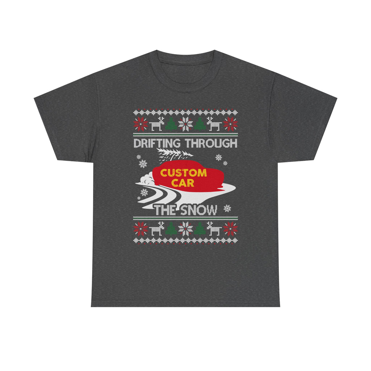 Custom Ugly Christmas Car T-Shirt