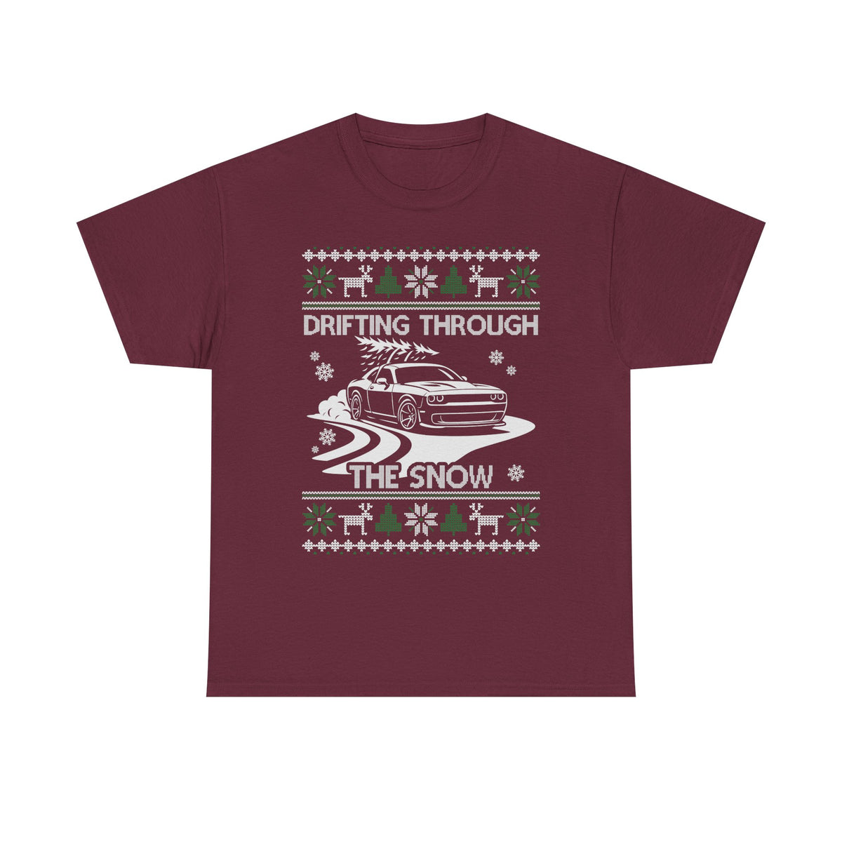 Custom Drift Car Christmas T-Shirt