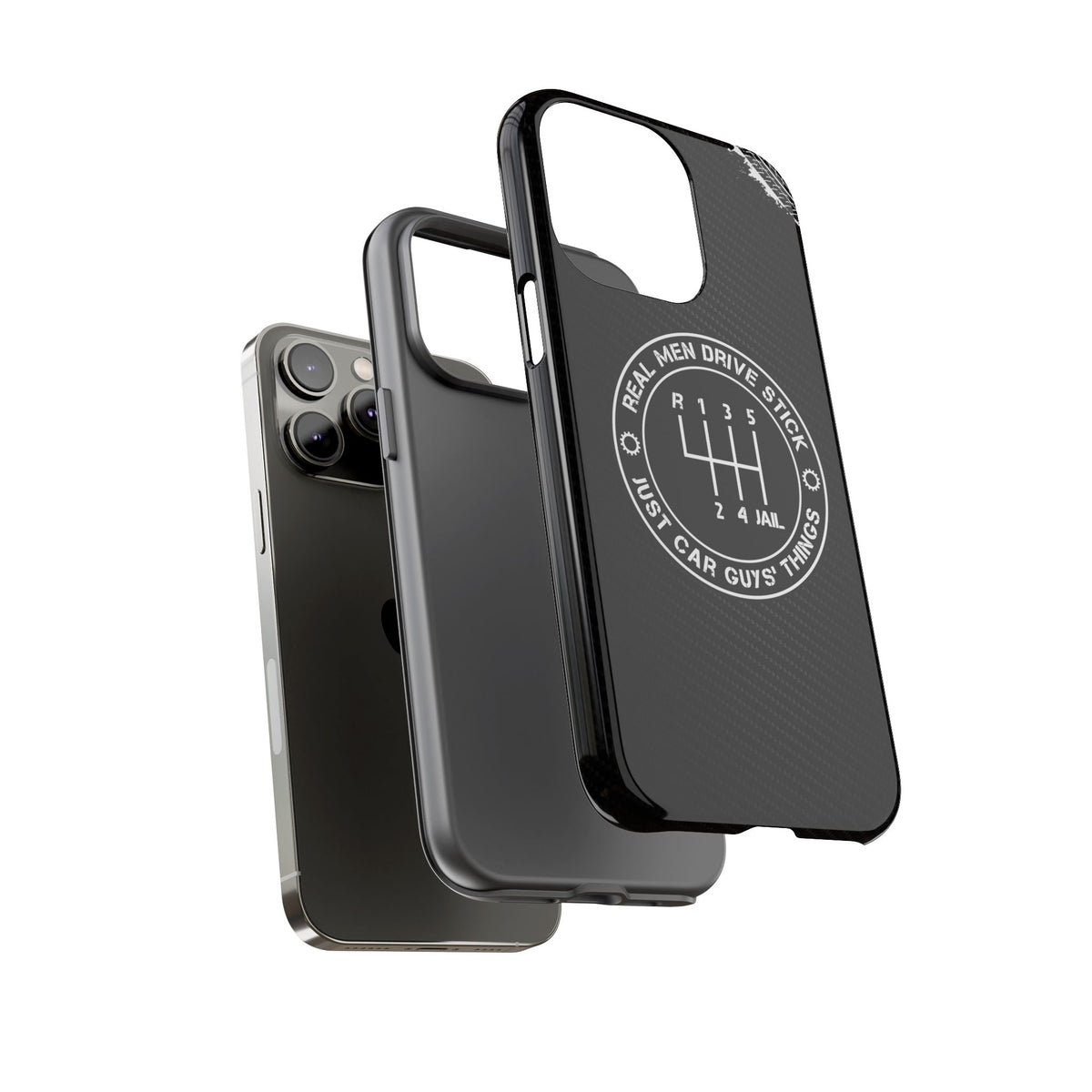 Real Men Drive Stick Manual Transmission Tough Phone Case | Car Guy Gift