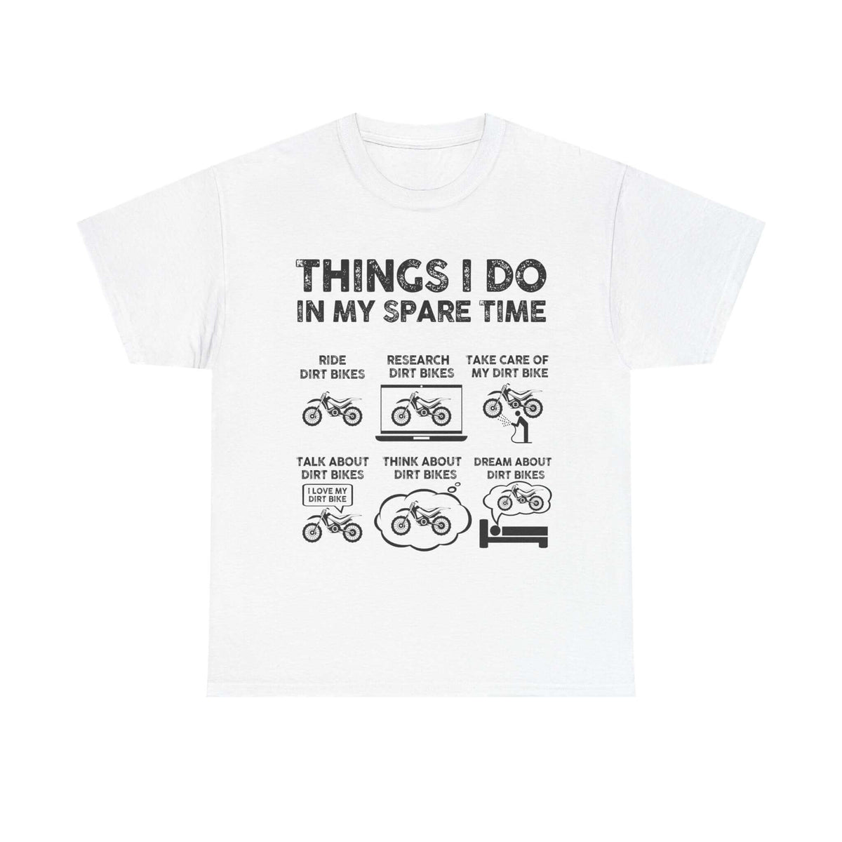 Things I Do in My Spare Time Dirt Bike T-Shirt shirt - car guy gift tee