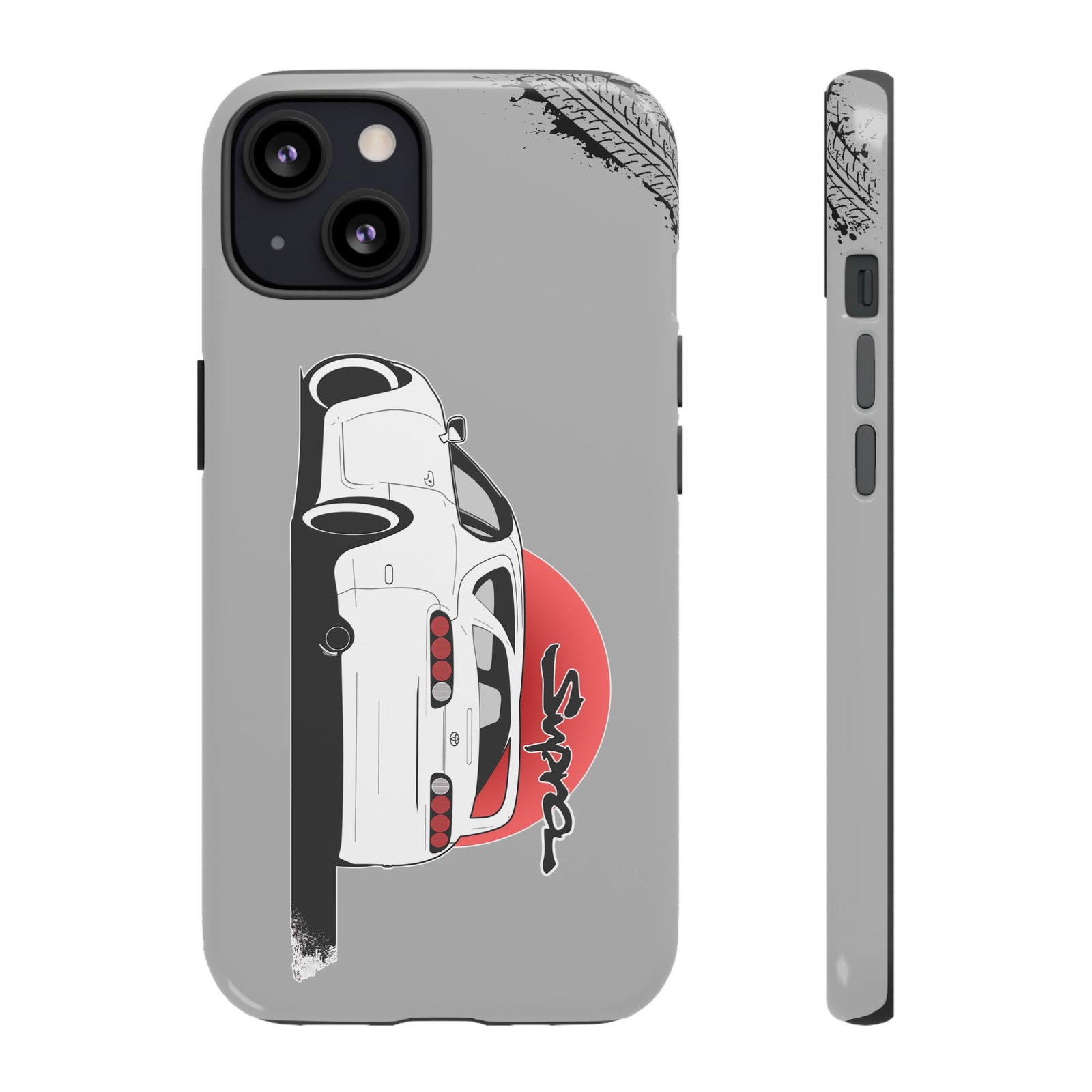 MKIV A80 Supra 2JZ Beast Tough Phone Case - iPhone 13, glossy, front and side view