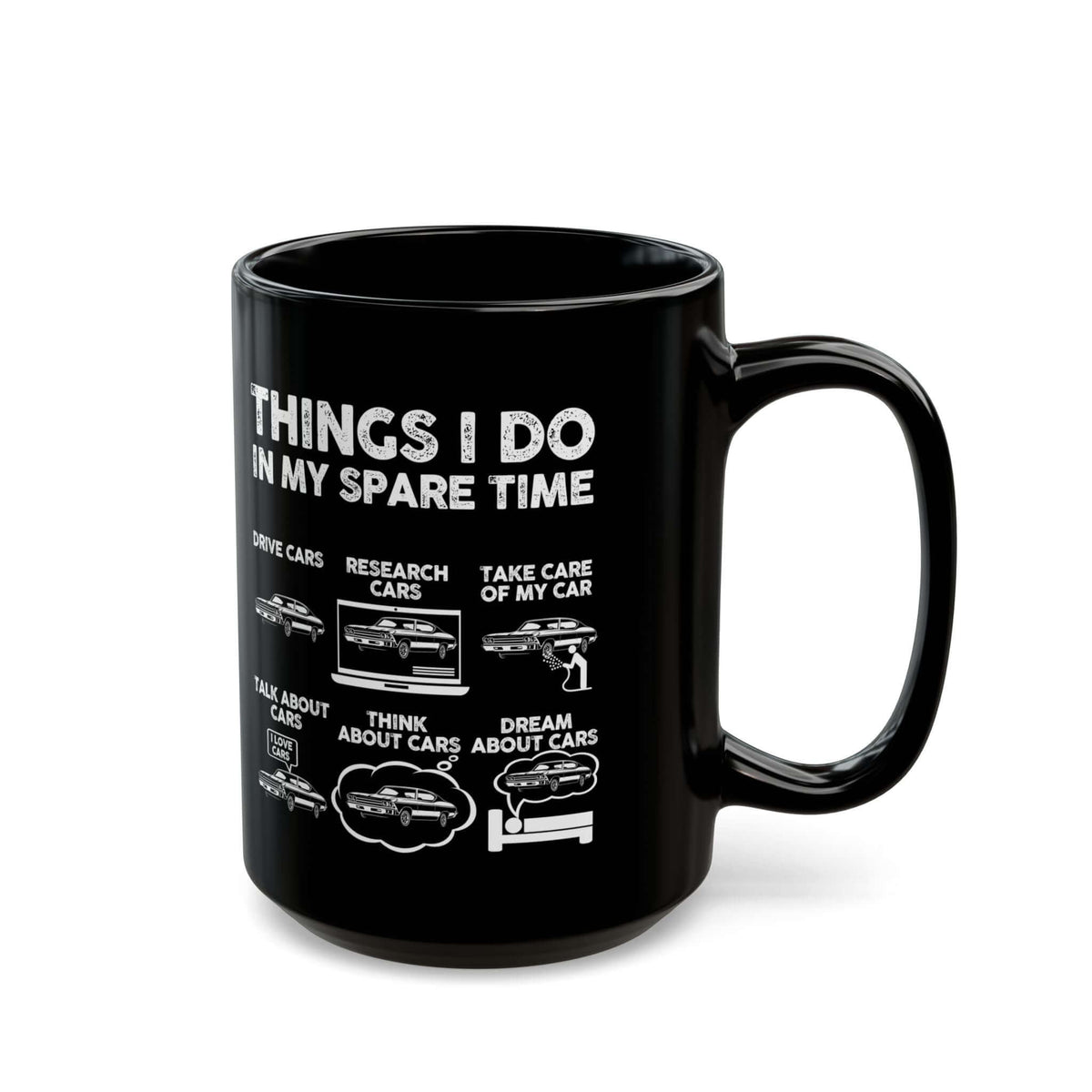 Things I Do In My Spare Time Mug mug - funny gift for car enthusiasts