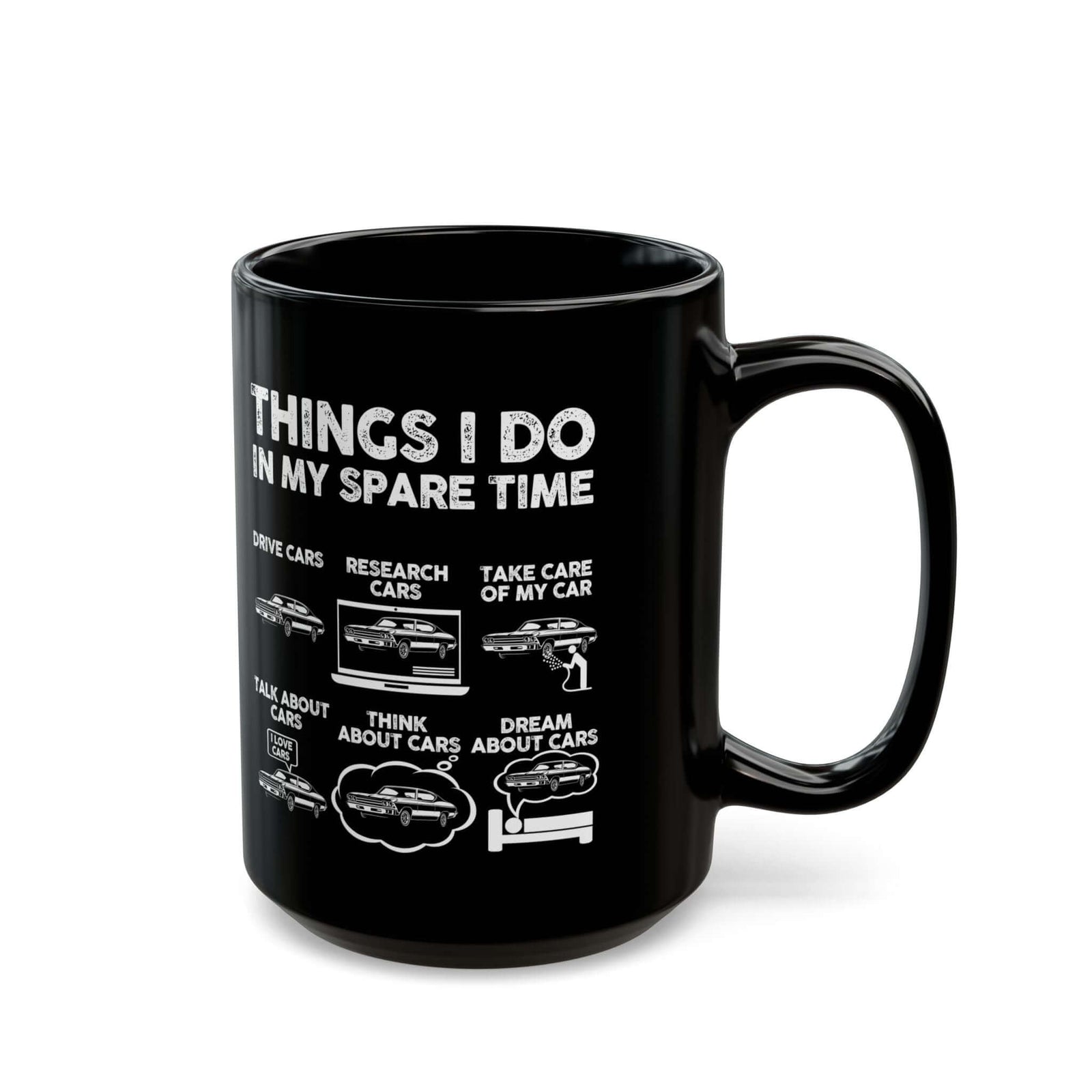 Things I Do In My Spare Time Mug mug - funny gift for car enthusiasts