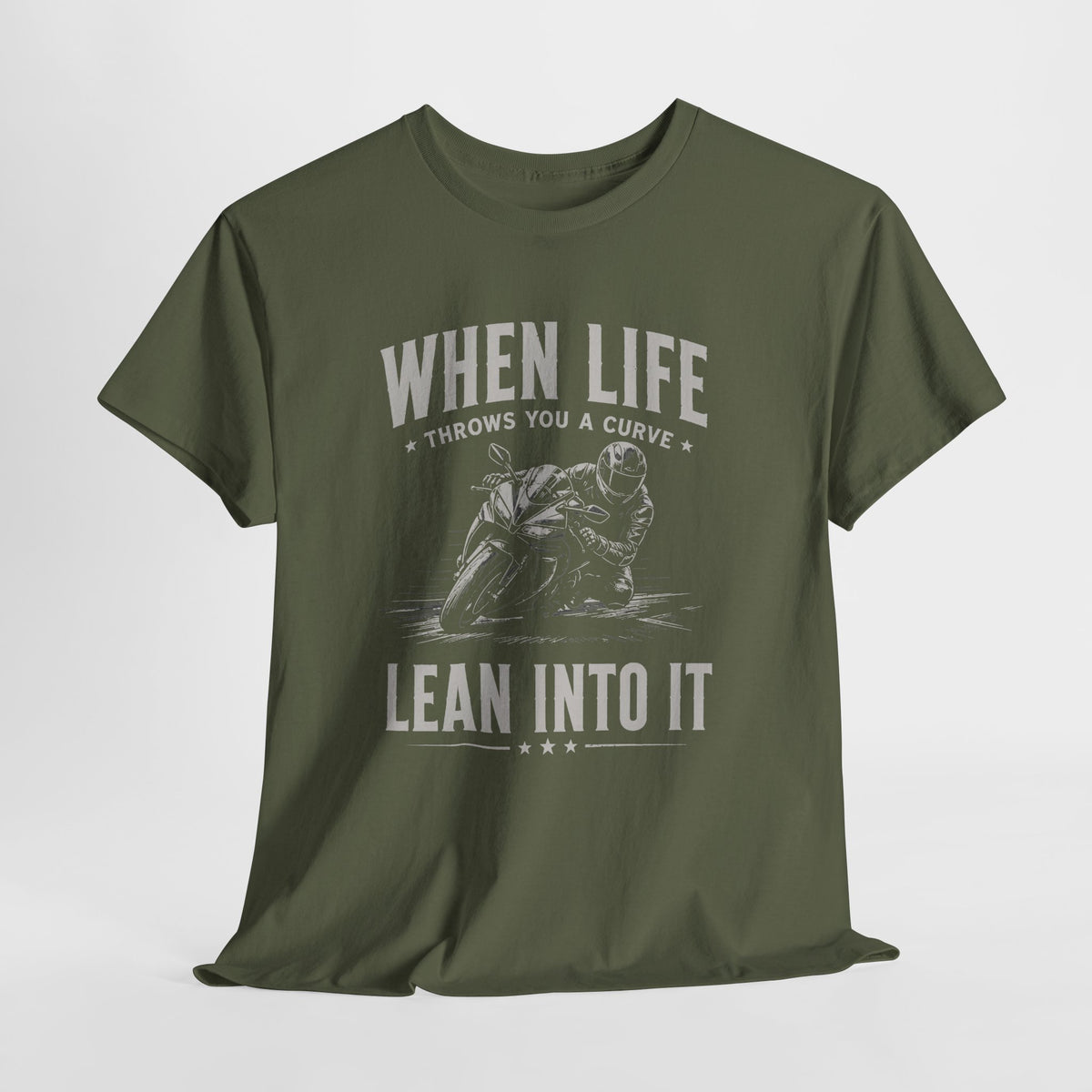 Lean Into It T-Shirt | Funny Sportbike Rider Gift Tee