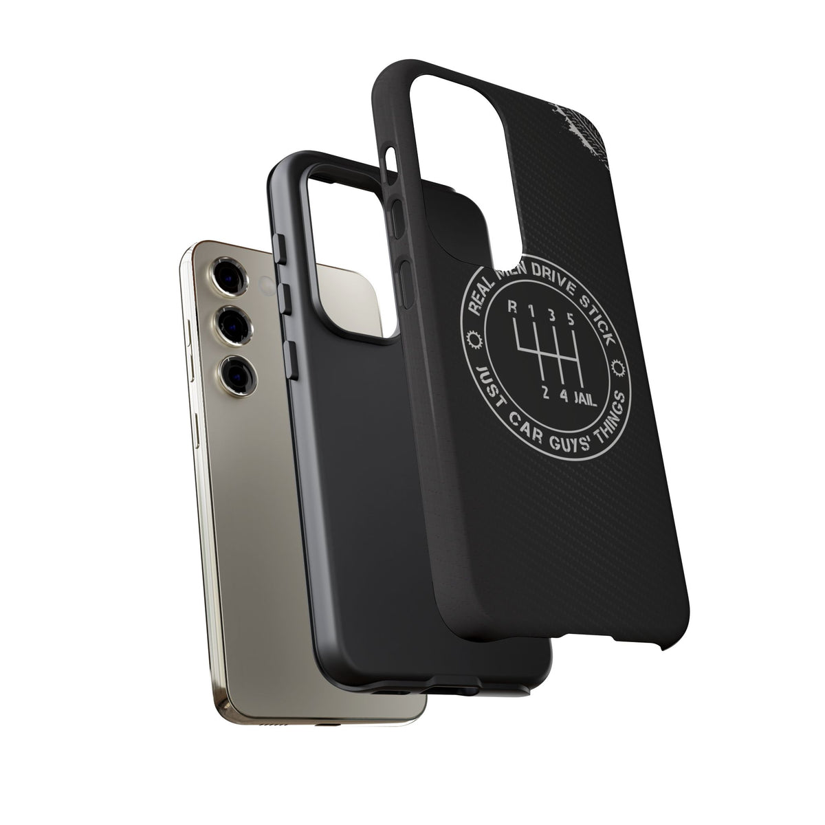 Real Men Drive Stick Manual Transmission Tough Phone Case | Car Guy Gift