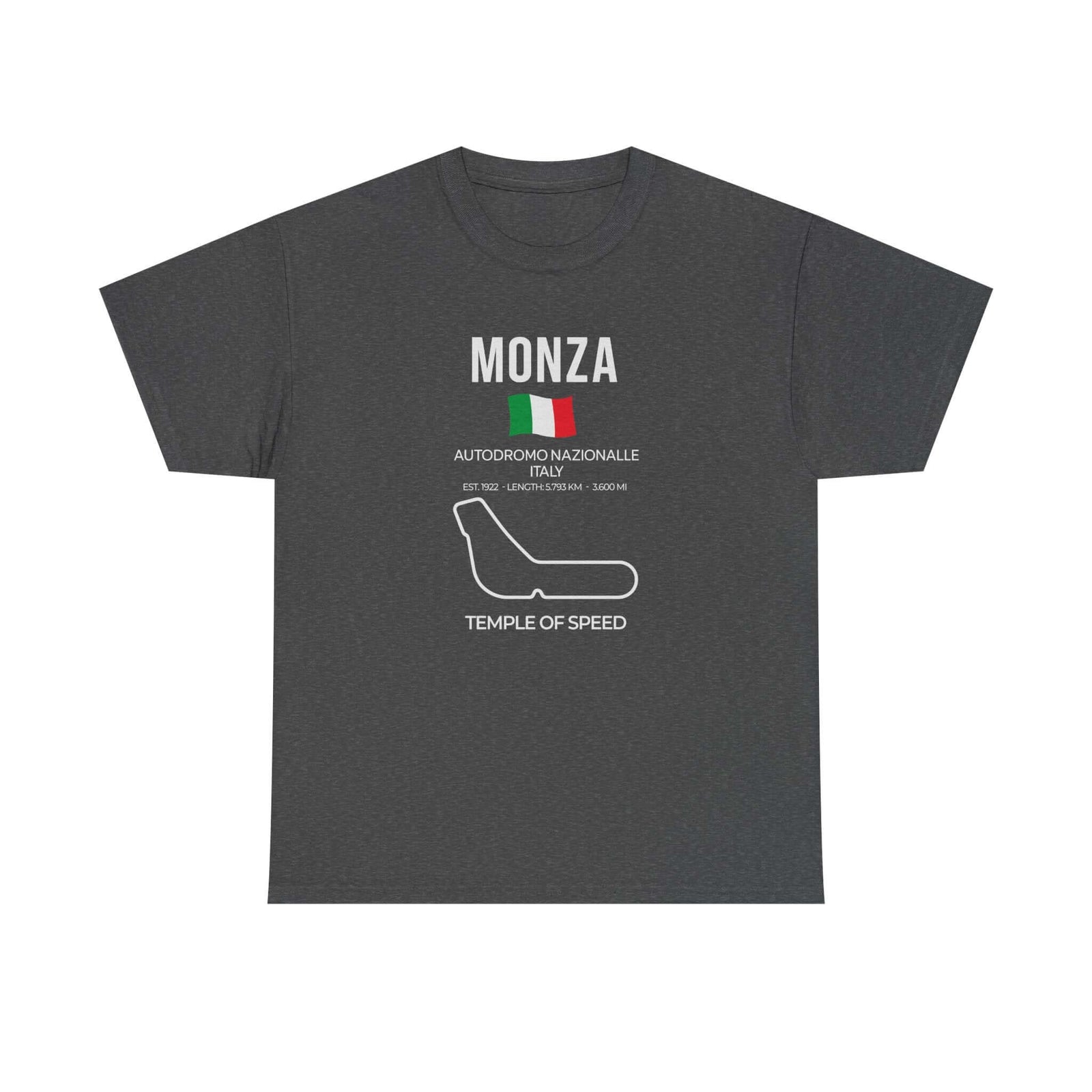 Monza Race Track T-Shirt t-shirt flat lay - automotive gift