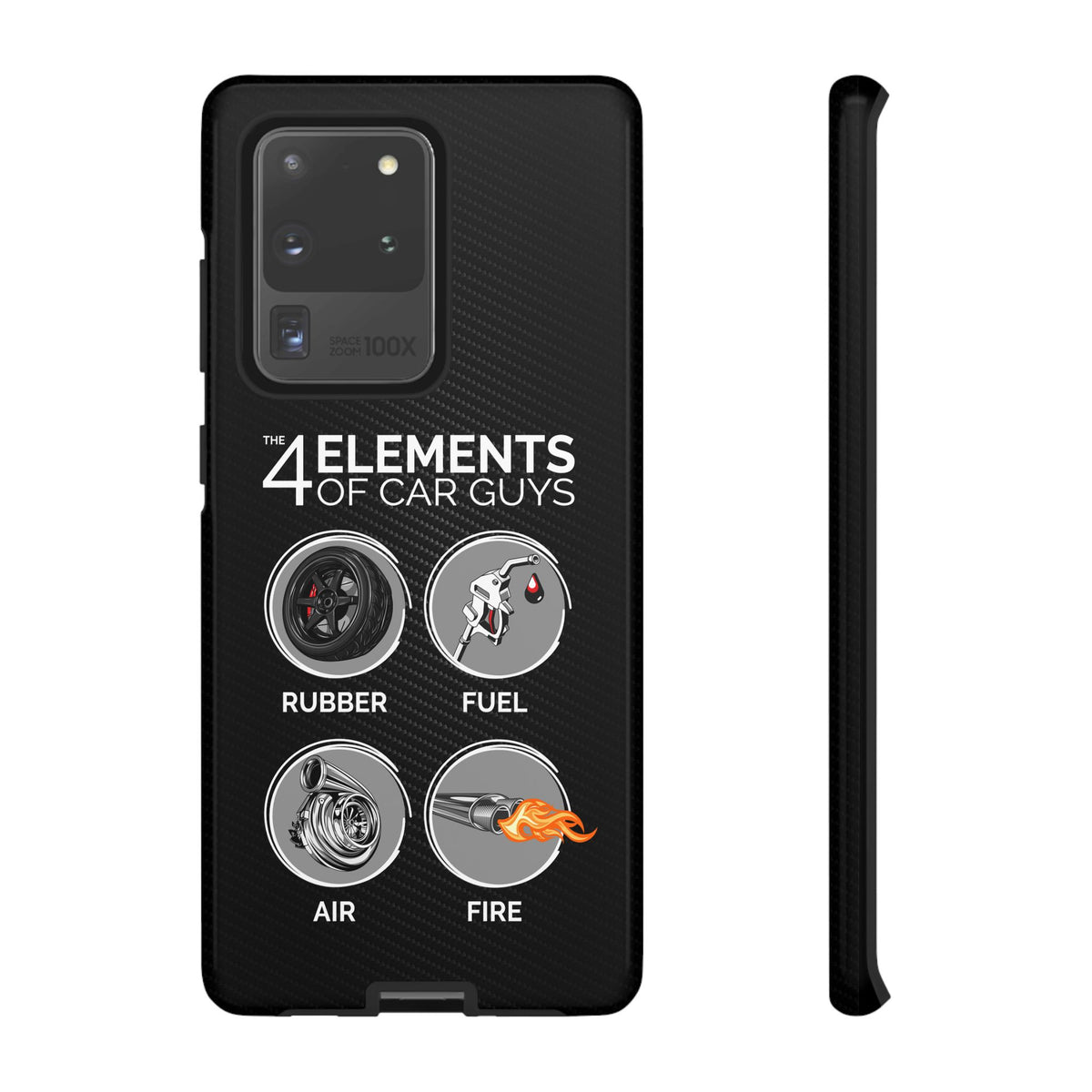 The 4 Elements of Car Guys Tough Phone Case | Funny Car Lover Gift