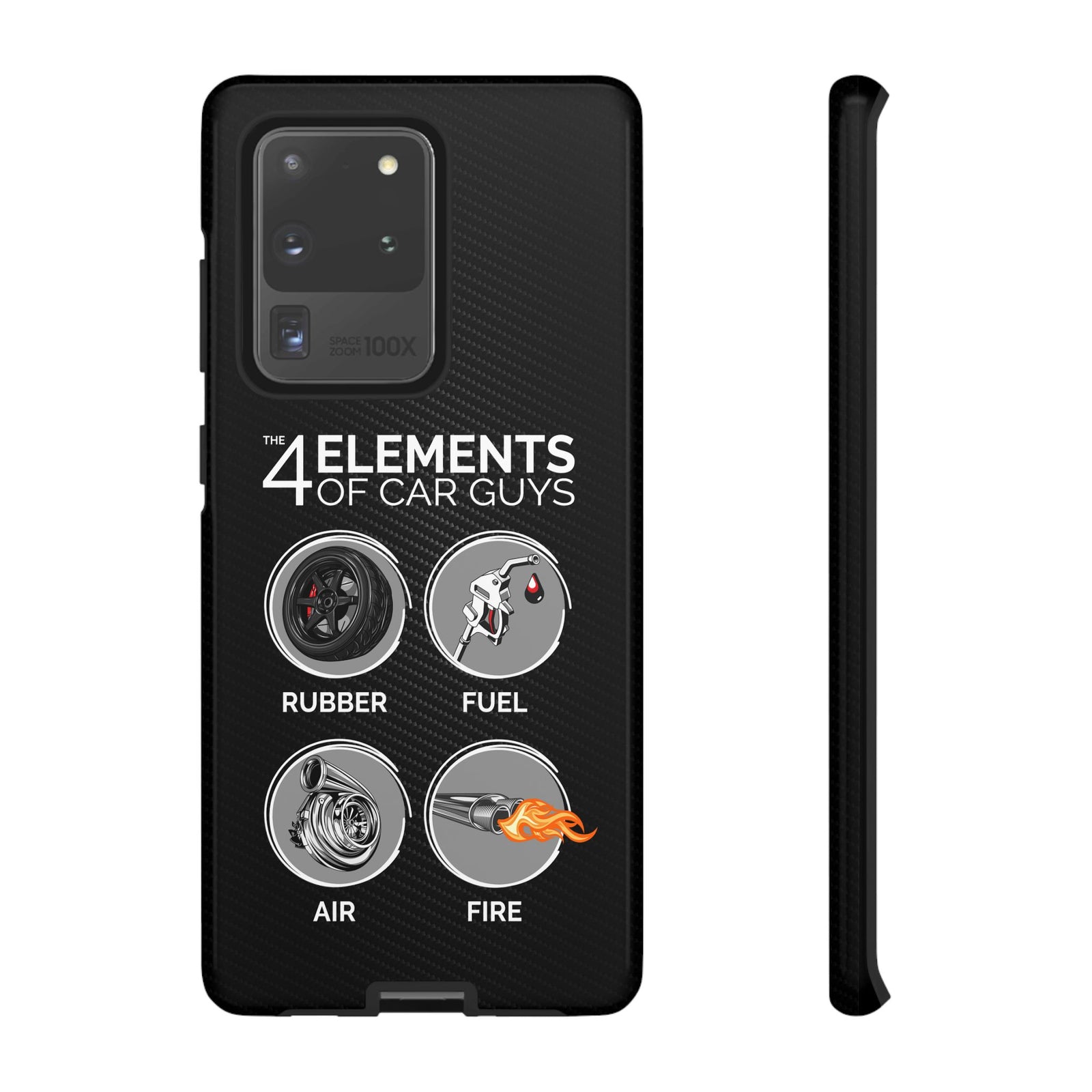 The 4 Elements of Car Guys Tough Phone Case | Funny Car Lover Gift