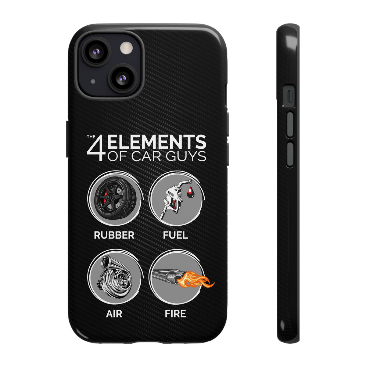 The 4 Elements of Car Guys Tough Phone Case | Funny Car Lover Gift