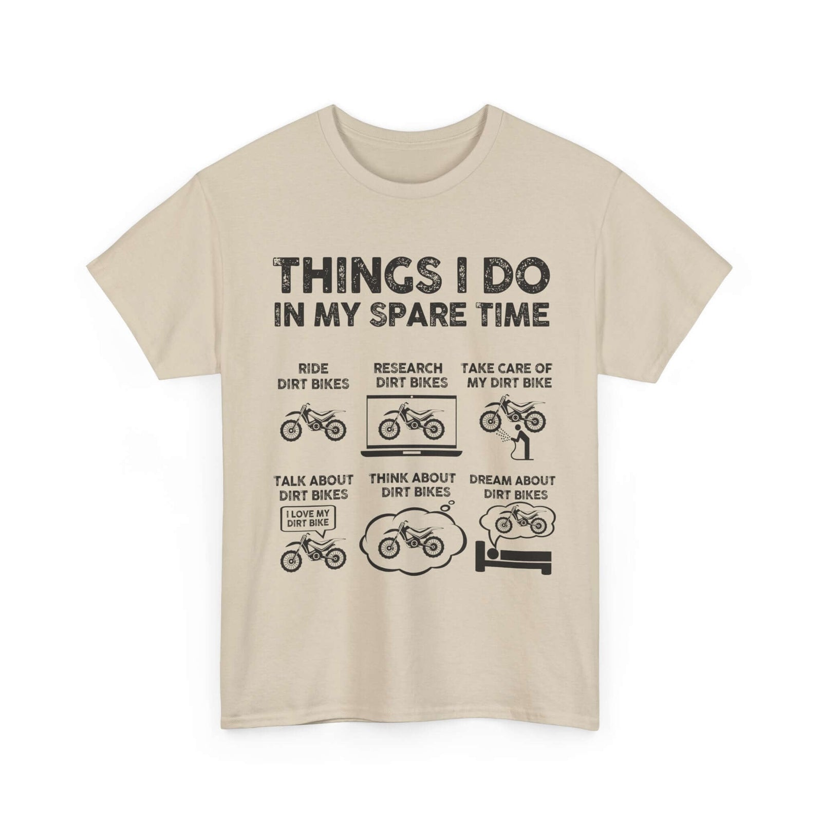 Things I Do in My Spare Time Dirt Bike T-Shirt | Funny Biker Gift