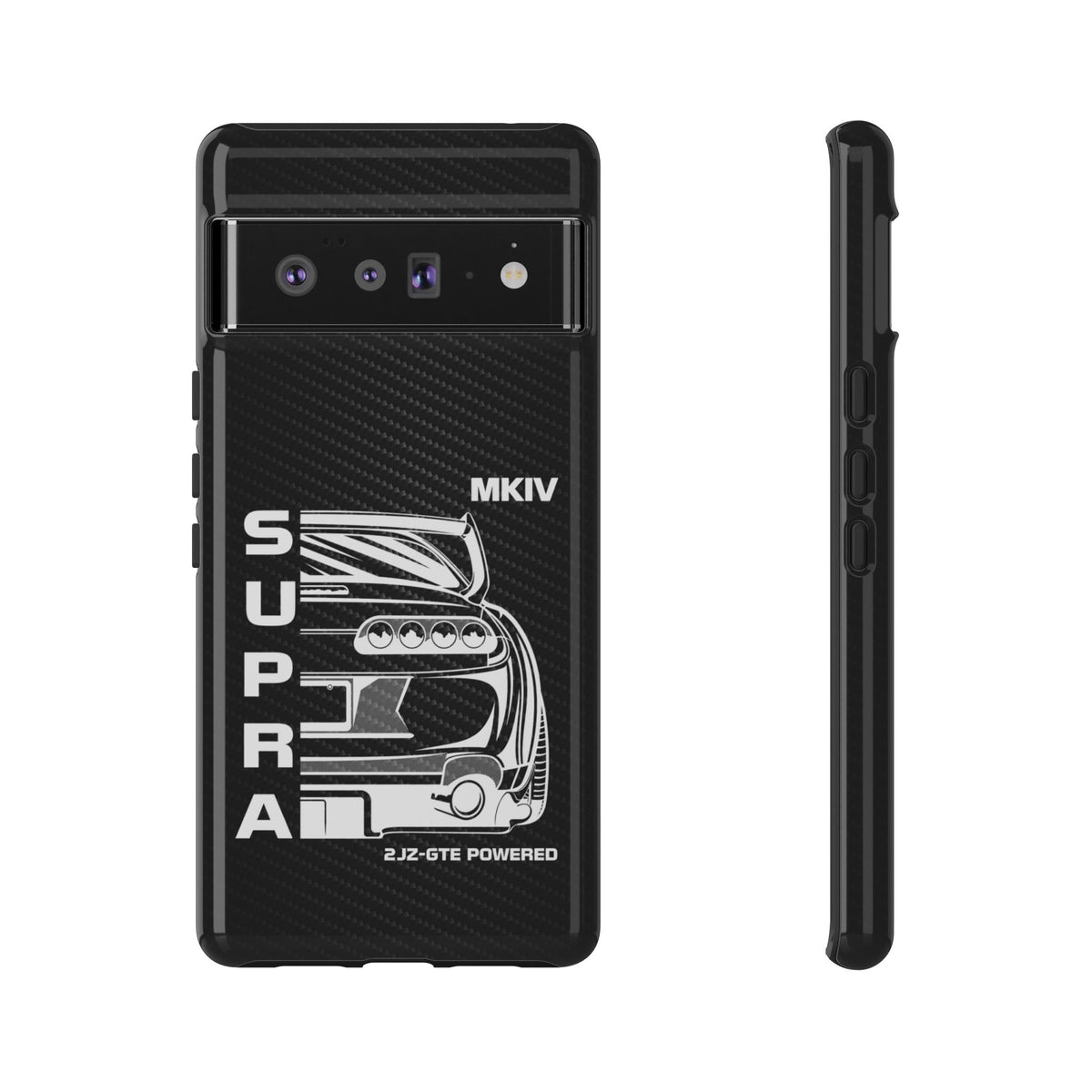 JDM Back View Tough Phone Case - Google Pixel 6 Pro, glossy, front and side view