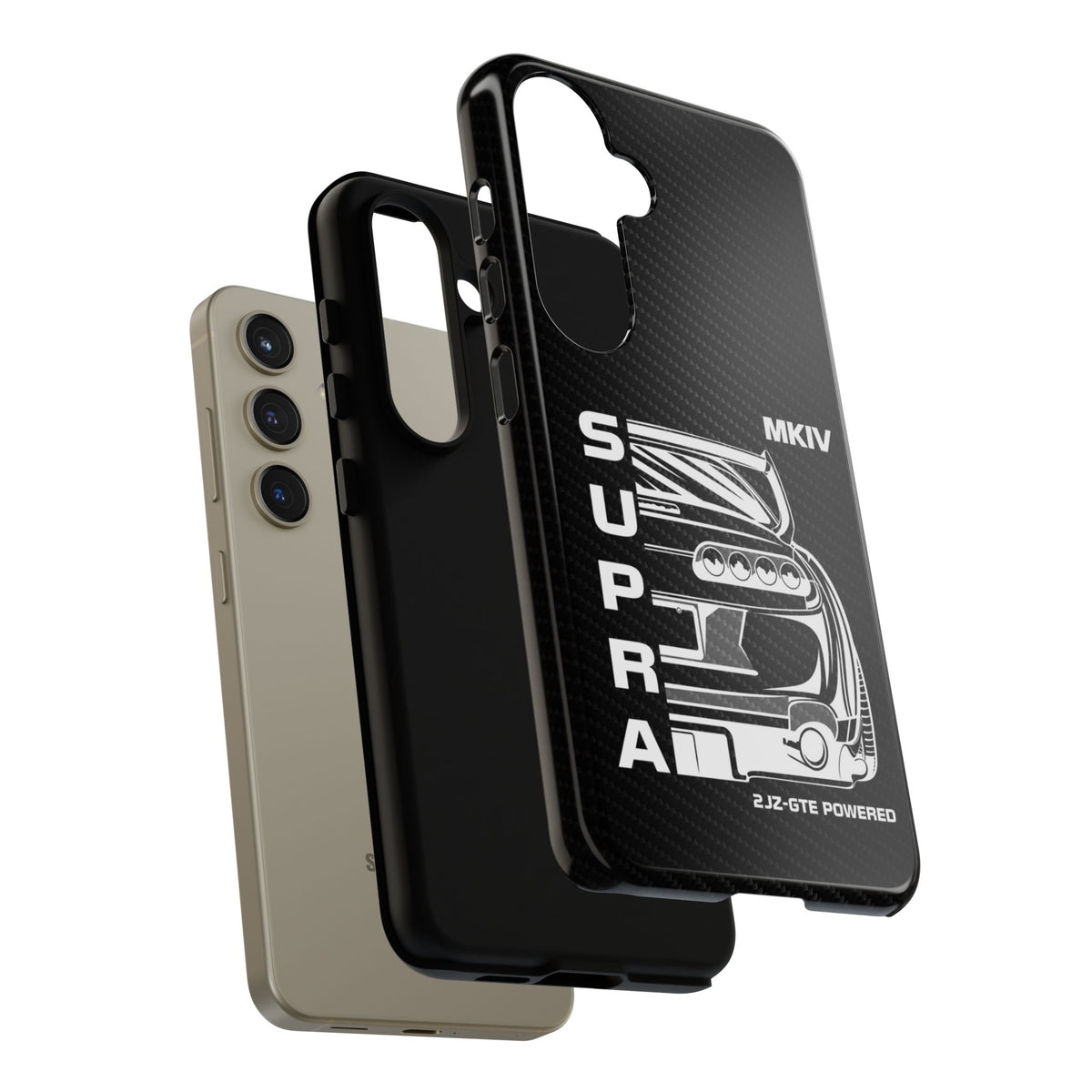JDM Back View Tough Phone Case - Samsung Galaxy S24, glossy, dual-layer protection