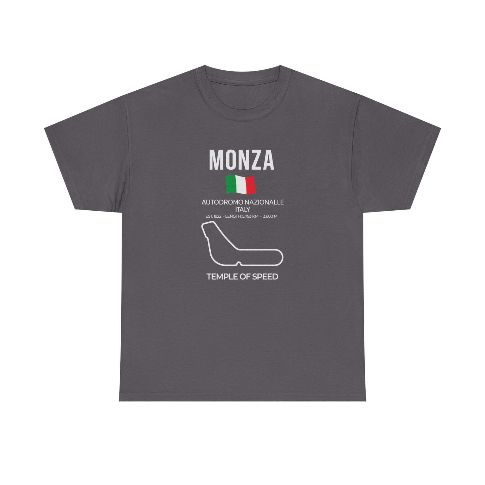 Monza Race Track T-Shirt shirt back view - car enthusiast tee