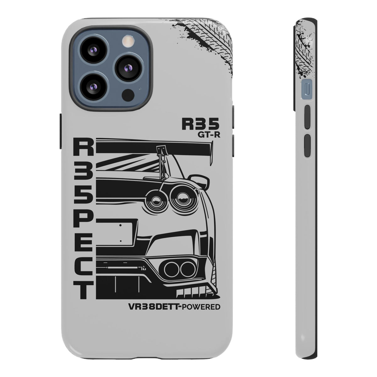 JDM Front View Tough Phone Case - iPhone 13 Pro Max, glossy, front and side view