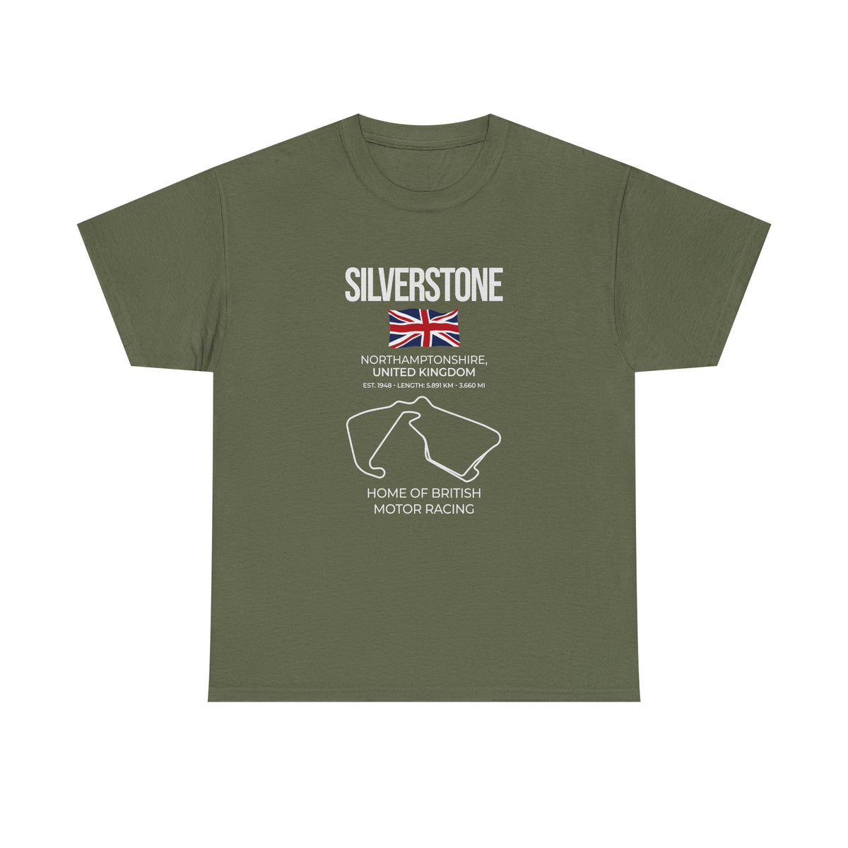 Silverstone Race Track T-Shirt t-shirt design - car lover gift