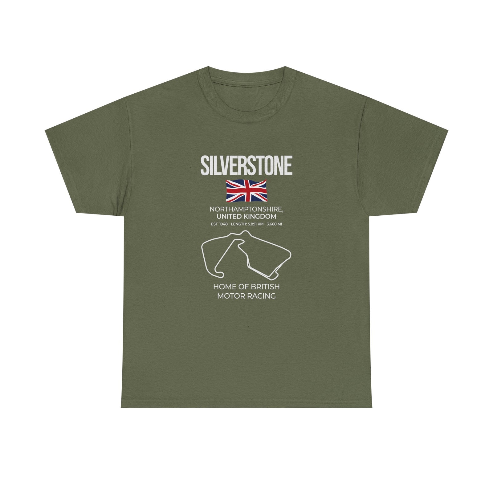 Silverstone Race Track T-Shirt t-shirt design - car lover gift