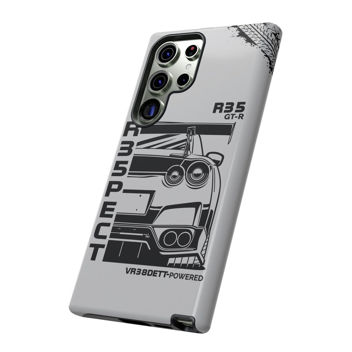 JDM Front View Tough Phone Case - Samsung Galaxy S25 Ultra, glossy, edge and port close-up