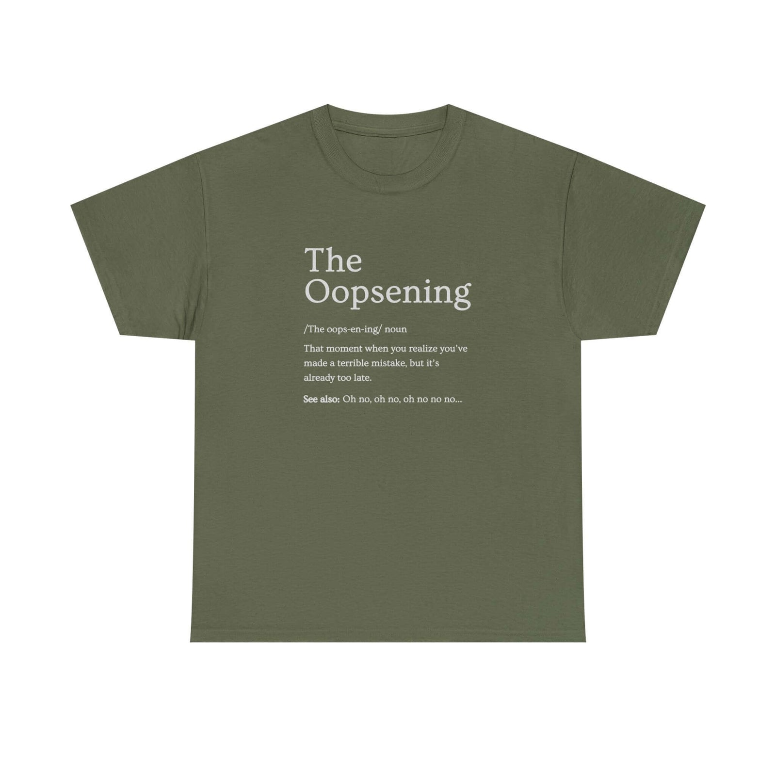 The Oopsening Definition T-Shirt t-shirt design - car lover gift