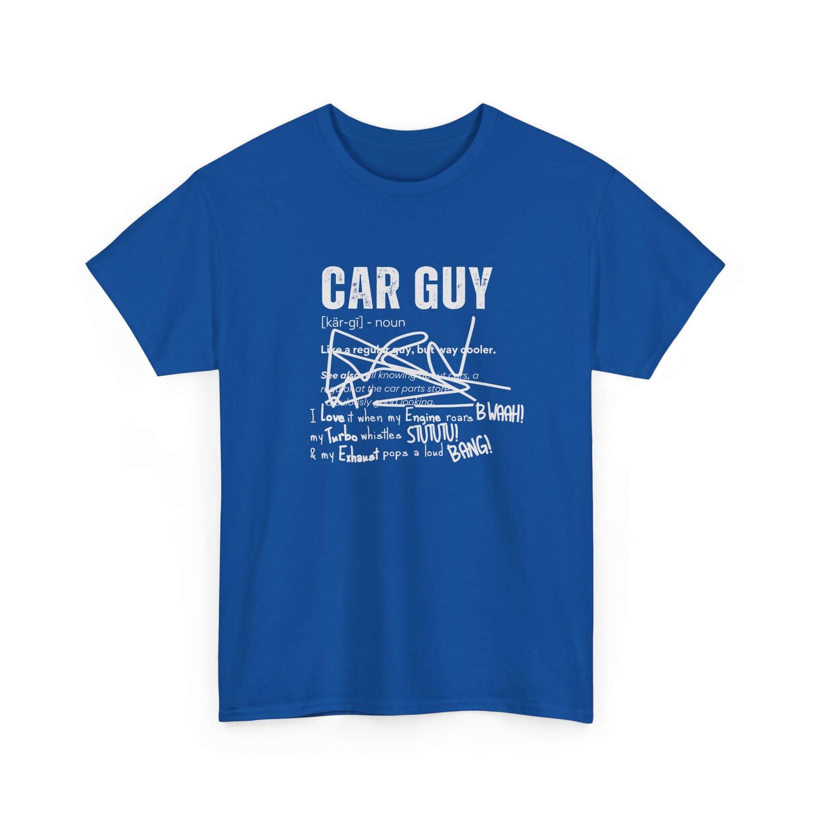 Car guy definition graphic tee - automotive shirt for gearheads