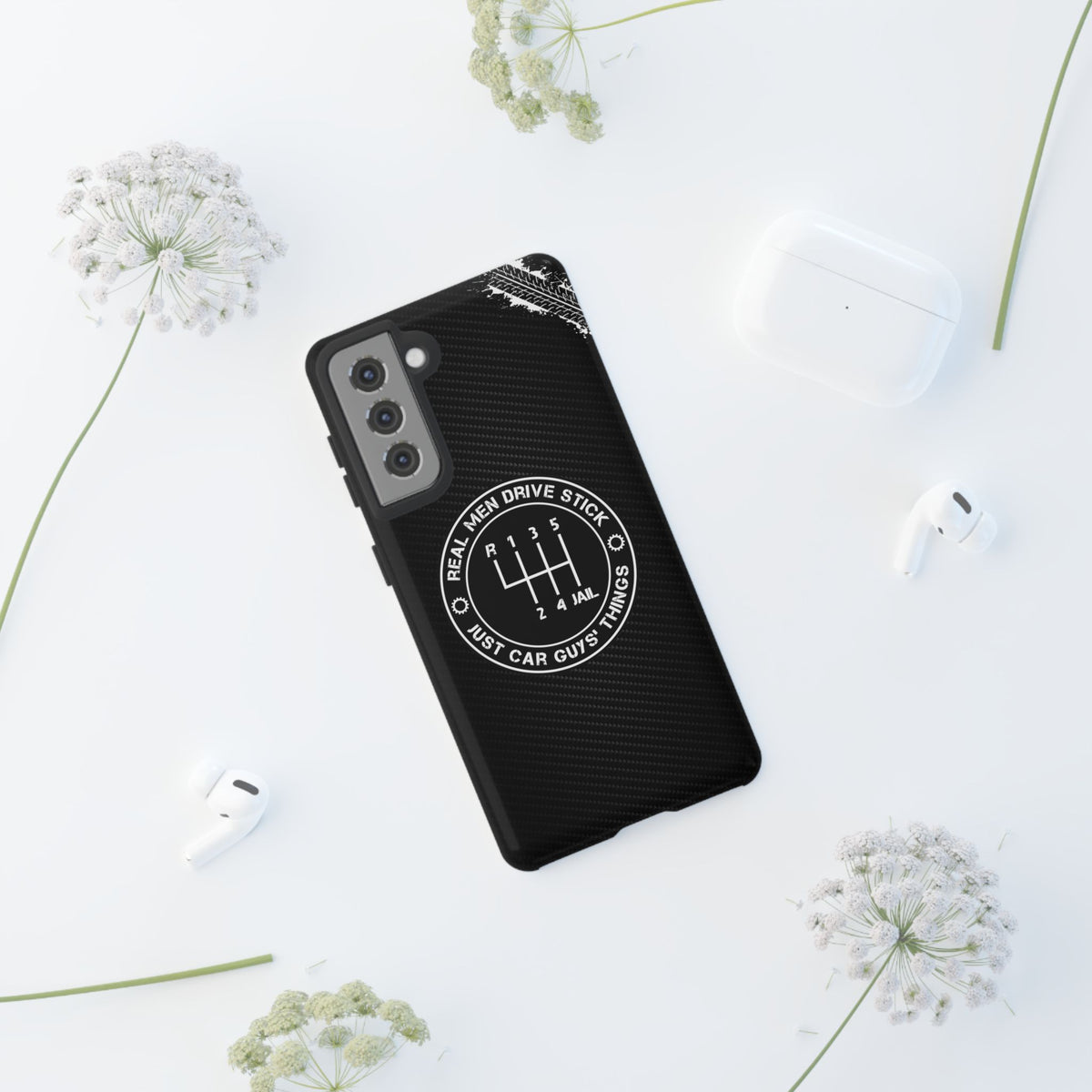 Real Men Drive Stick Manual Transmission Tough Phone Case | Car Guy Gift